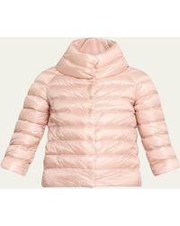 Herno - Iconico Piumino Sofia Water-Resistant Nylon Ultralight Puffer Jacket - Lyst