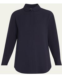 Giorgio Armani - Silk Long-Sleeve Button-Down Shirt - Lyst