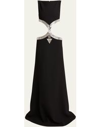Chloé - Maude Cutout Gown With Crystal Detail - Lyst