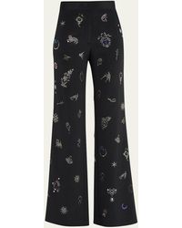 Libertine - Victorian Pins Embellished Wide-leg Trousers - Lyst