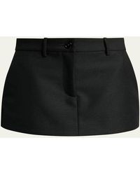 Balenciaga - Starch Regenerative Wool Mini Hybrid Skort - Lyst