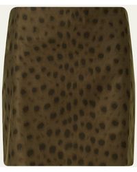 Akris Punto - Leopard-Print Techno Gabardine Mini Skirt - Lyst