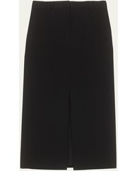 Theory - Admiral Crepe Midi Trouser Skirt - Lyst