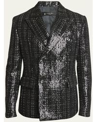 Amiri - Sequined Boucle Double-breasted Blazer - Lyst