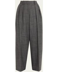 Michael Kors - Pleated Slouch Wide-Leg Trousers - Lyst