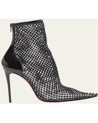 Christian Louboutin - Kate Max Mesh Sole Stiletto Booties - Lyst