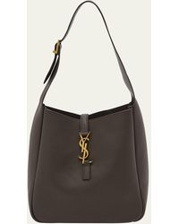 Saint Laurent - Le 5 A 7 Ysl Small Hobo In Smooth Supple Leather - Lyst