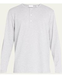 Handvaerk - Pima Cotton Henley Pajama Shirt - Lyst