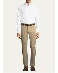 ZEGNA - Regular-fit Cotton Canvas Straight-leg Pants - Lyst