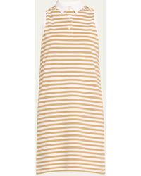 Kule - The Polo Sleeveless Cotton Stripe Mini Dress - Lyst