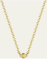 Anthony Lent - 18k Yellow Gold Moon Chain Necklace With Diamonds - Lyst