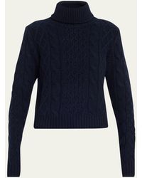 Nili Lotan - Andrina Cable Cashmere-wool Turtleneck Sweater - Lyst