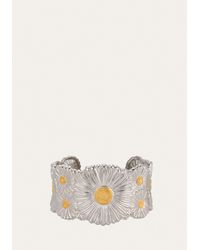 Buccellati - Silver And 18k Yellow Gold Daisy Blossoms Bracelet - Lyst