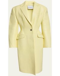 Givenchy - Leather Cocoon Coat - Lyst