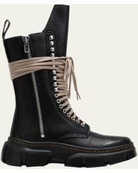 Rick Owens - X Dr. Martens Calf-length Lace-up Boot - Lyst