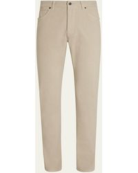 ZEGNA - City Fit Stretch Gabardine 5-Pocket Pants - Lyst