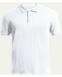 Vince - Classic Slub Cotton Polo Shirt - Lyst