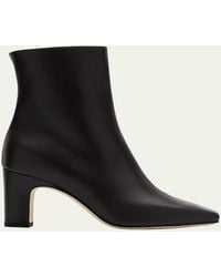 Manolo Blahnik - Ofaralo Leather Booties - Lyst