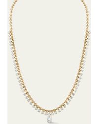Jemma Wynne - One-of-a-kind Connexion Diamond Fringe Necklace With Diamond Pear Center - Lyst
