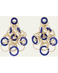 Buccellati - Hawaii 18k Gold Pendant Earrings With Lapis Lazuli - Lyst