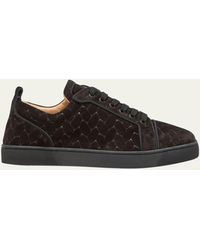 Christian Louboutin - Louis Junior Braided Leather Low-top Sneakers - Lyst