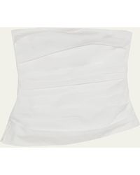 Jonathan Simkhai - Emerson Ruched Bustier Top - Lyst