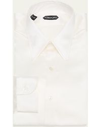 Tom Ford - Silk Charmeuse Slim Fit Dress Shirt - Lyst