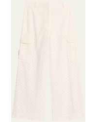 Zimmermann - Matchmaker Broderie Anglaise Pants - Lyst