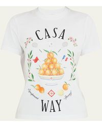 Casablancabrand - Casa Way Printed Fitted T-shirt - Lyst