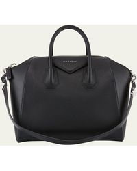 Givenchy - Antigona Medium Top Handle Bag In Grained Leather - Lyst
