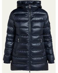 Moncler - Glements Hooded Mid-Length Down Jacket - Lyst