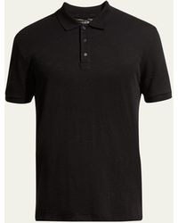 Vince - Classic Slub Cotton Polo Shirt - Lyst