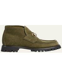 Gucci - Ankle Boot With Horsebit - Lyst