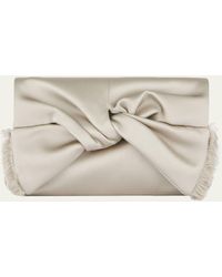 Anya Hindmarch - Bow Clutch Bag In Double Satin - Lyst