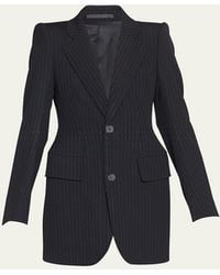 Balenciaga - Hourglass Pinstripe Blazer Jacket - Lyst
