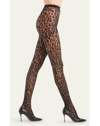 Wolford - Josey Animal-print Tights - Lyst