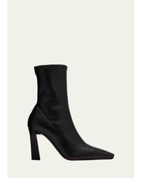 Giuseppe Zanotti - Barbaro Stretch Leather Ankle Booties - Lyst