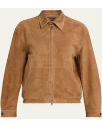 Tonywack - Blouson Goat Suede Jacket - Lyst