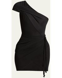 Isabel Marant - Ewany One-Shoulder Mini Jersey Dress - Lyst