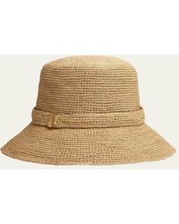 Rag & Bone - Lela Raffia Rollable Bucket Hat - Lyst
