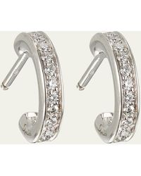 Pomellato - Together 18k White Gold Diamond Hoop Earrings - Lyst