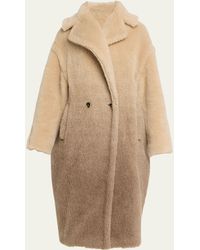 Max Mara - Gatto Ombre Double-breasted Wool Coat - Lyst