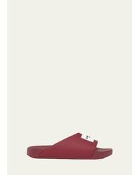 Givenchy - Logo Label Slide Sandals - Lyst