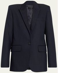 Nili Lotan - Adele Pinstripe Tailored Blazer Jacket - Lyst