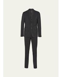 Prada - Wool-Mohair Solid Suit - Lyst