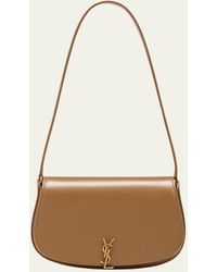 Saint Laurent - Mini Ysl Flap Leather Shoulder Bag - Lyst