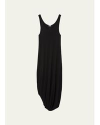 Loewe - Asymmetric Draped Midi Tank Dress - Lyst