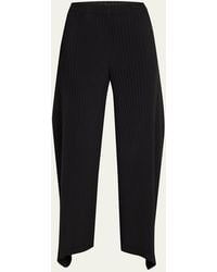 Issey Miyake - Shadow Study Pleats Solid Trousers - Lyst