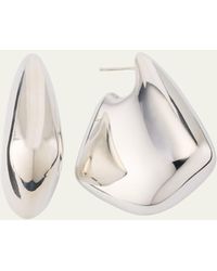 Bottega Veneta - Sterling Silver Large Drop Earrings - Lyst