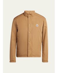 Moncler - Archivio Tan Micro Soft Light Padded Epin Jacket - Lyst